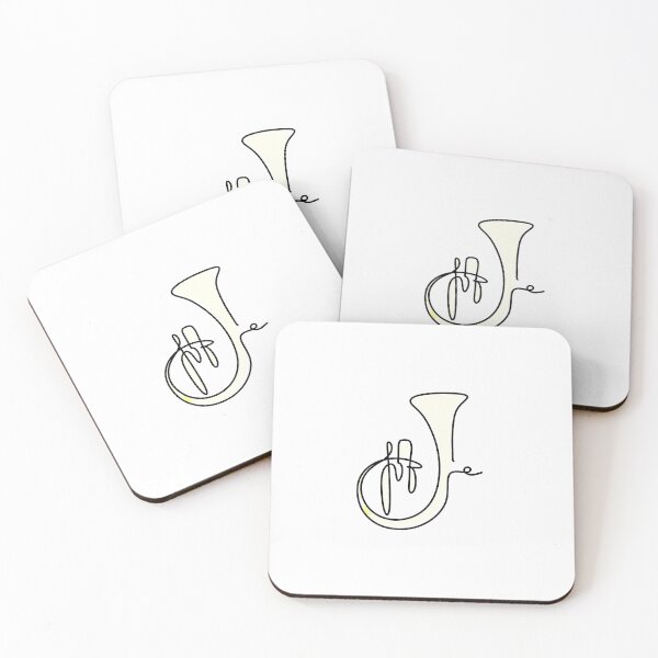 Item preview, Flugelhorn line drawing designed and sold by lovepoem7.