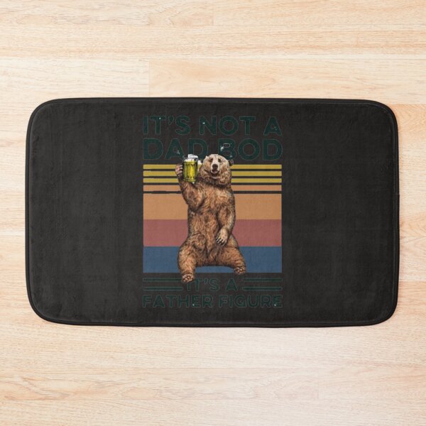 Item preview, It&x27;s Not A Dad BOD It&x27;s Father Figure Bear Beer Lover Sticker designed and sold by StephanMages.