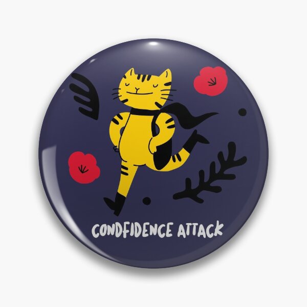 Item preview, Confidence Attack Funny Cute Cat Motivational Cat Lover Owner Gift designed and sold by mayamay0.