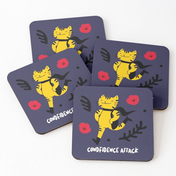 Item preview, Confidence Attack Funny Cute Cat Motivational Cat Lover Owner Gift designed and sold by mayamay0.