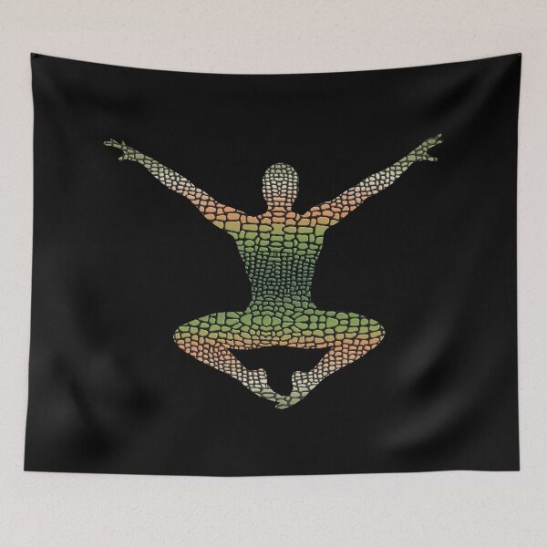 Item preview, CONTEMPORARY BALLET - SNAKE LIZARD REPTILE TEXTURE - MALE DANCER SILHOUETTE designed and sold by KoolDsignsDANCE.