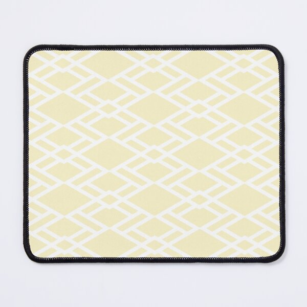 Artikelvorschau, White and Yellow Diamond Shape Tile Pattern - Diamond Vogel 2022 Popular Colour Pure Laughter 0846 entworfen und verkauft von ColorOfTheYears.