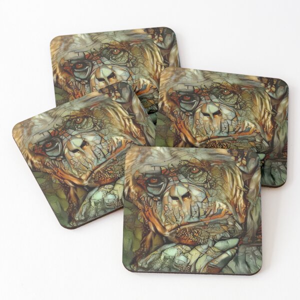 Item preview, Sherif, monkey, gorilla, primate, mono, singe, gorille, lea roche paintings designed and sold by L. ROCHE.