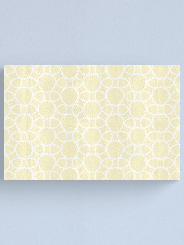 Imagen 1 de 3, Lienzo con la obra White and Yellow Petal Shape Tile Pattern Pairs Diamond Vogel 2022 Popular Colour Pure Laughter 0846, diseñada y vendida por ColorOfTheYears.