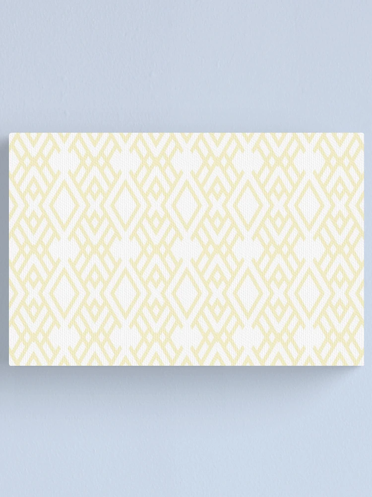 Imagen 1 de 3, Lienzo con la obra White and Yellow Striped Art Deco Pattern Pairs Diamond Vogel 2022 Popular Colour Pure Laughter 0846, diseñada y vendida por ColorOfTheYears.