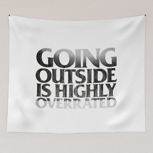 Item preview, GOING OUTSIDE IS HIGHLY OVERRATED Snow Forest Outdoor Beautiful Design designed and sold by andrei49387.