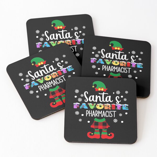 Item preview, Santa's Favourite Pharmacist Funny Christmas Elf Tee for Men Women designed and sold by PoochmamaDes.