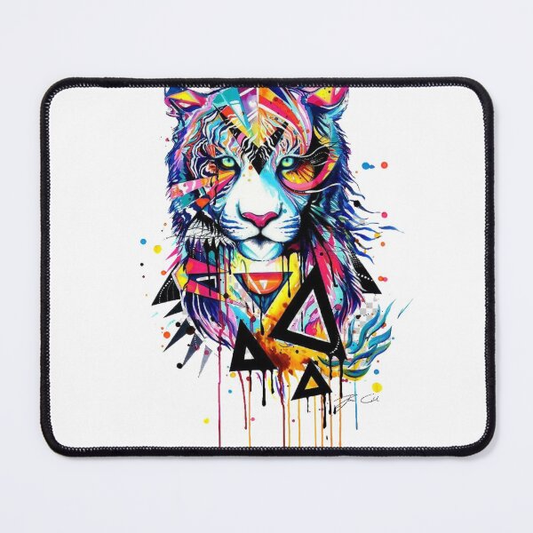 Item preview, rainbow tiger designed and sold by ANIMAL T-SHIRT.