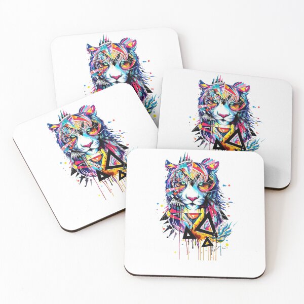 Item preview, rainbow tiger designed and sold by ANIMAL T-SHIRT.