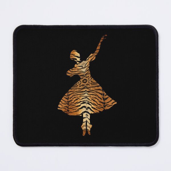 Item preview, BALLET - TIGER TEXTURE - BALLERINA SILHOUETTE designed and sold by KoolDsignsDANCE.