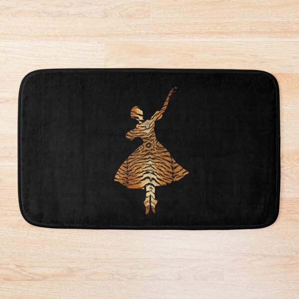 Item preview, BALLET - TIGER TEXTURE - BALLERINA SILHOUETTE designed and sold by KoolDsignsDANCE.