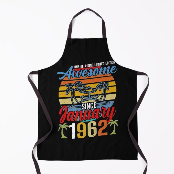 Item preview, Awesome Since January 1962 Vintage 1962,vintage 1962,1962 birthday,60th,january 1962,january 60th,january designed and sold by lukelarkind.