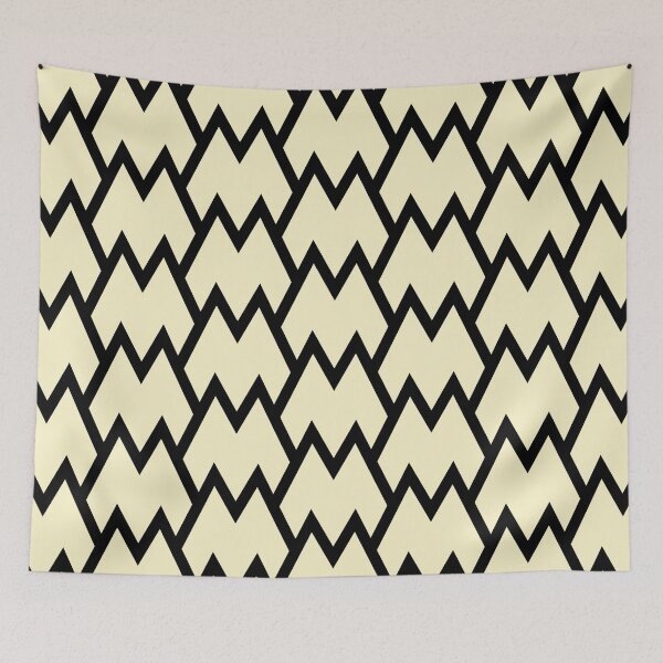 Artikelvorschau, Black and Yellow Tessellation Line Pattern 18 - Diamond Vogel 2022 Popular Colour Pure Laughter 0846 entworfen und verkauft von ColorOfTheYears.