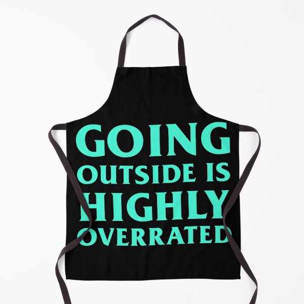 Item preview, GOING OUTSIDE IS HIGHLY OVERRATED Light Blue Design designed and sold by andrei49387.