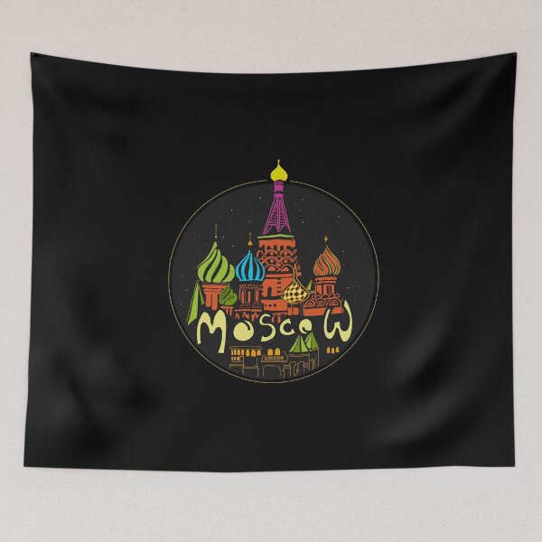 Item preview, Ciudad de Moscú Rusia en la noche designed and sold by SatyaYug.