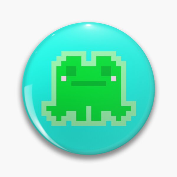 Item preview, Tiny Green Pensive Pixel Frog designed and sold by rin3d .