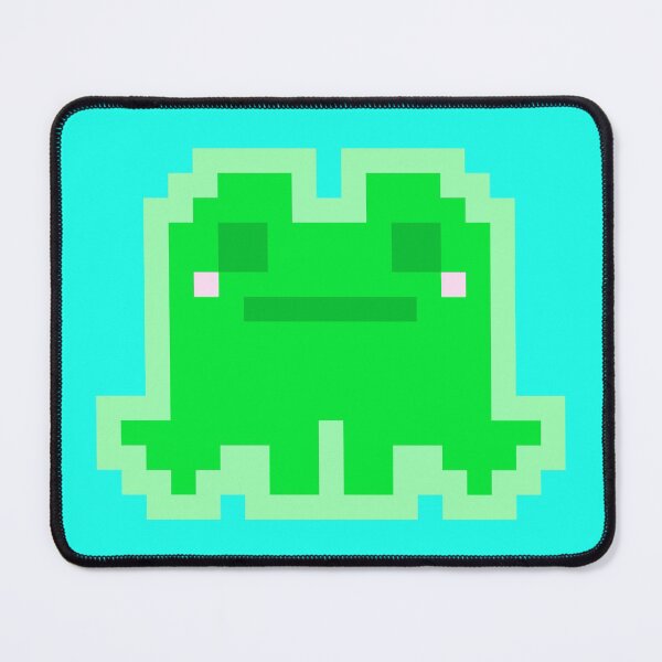 Item preview, Tiny Green Pensive Pixel Frog designed and sold by rin3d .