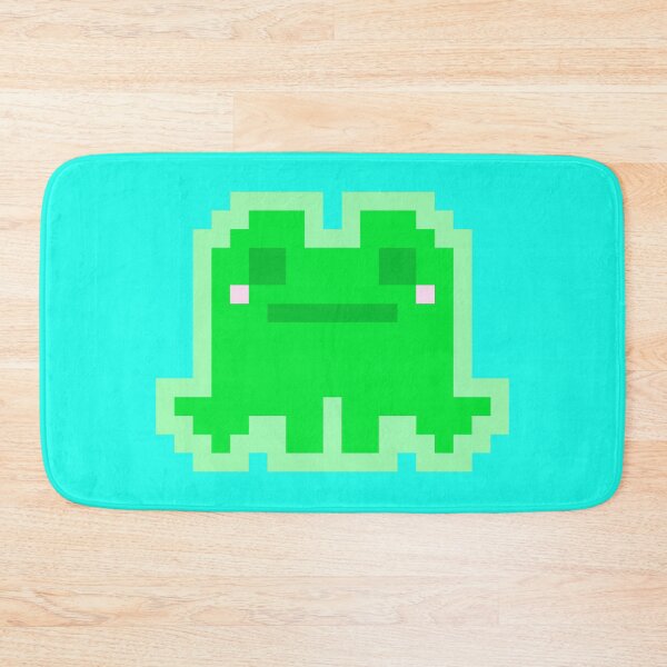 Item preview, Tiny Green Pensive Pixel Frog designed and sold by rin3d .