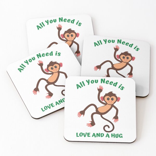 Item preview, Like a funny jumpy monkey with a love and a hug I will be happy and jumpy designed and sold by Hinny8.