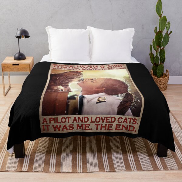 Item preview, Girl Pilot Love Cat - Once Upon A Time There Was A Girl Who Really Wanted To Become A Pilot loved Cats designed and sold by PaulaSpringArt.