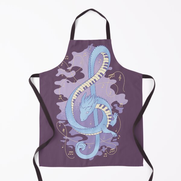 Item preview, Musical Dragon Piano Keys Music Notes Pianist Art designed and sold by MasterArtsman.