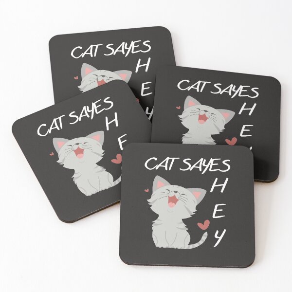 Item preview, Cat Sayes Hey / Funny cat designed and sold by omeca.
