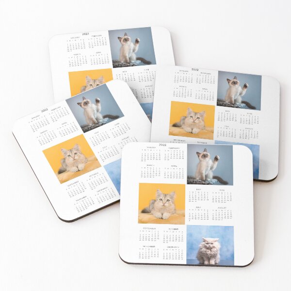 Item preview, 2022 White Cat Calendar Planner  designed and sold by infazbdeen.