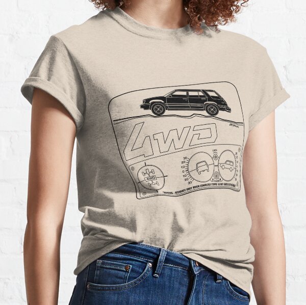 Toyota Tercel SR5 4WD Wagon AL25 BW Clinometer Classic T-Shirt