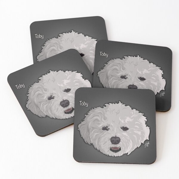 Item preview, Toby - Bichon Frise designed and sold by doodleeightytwo.