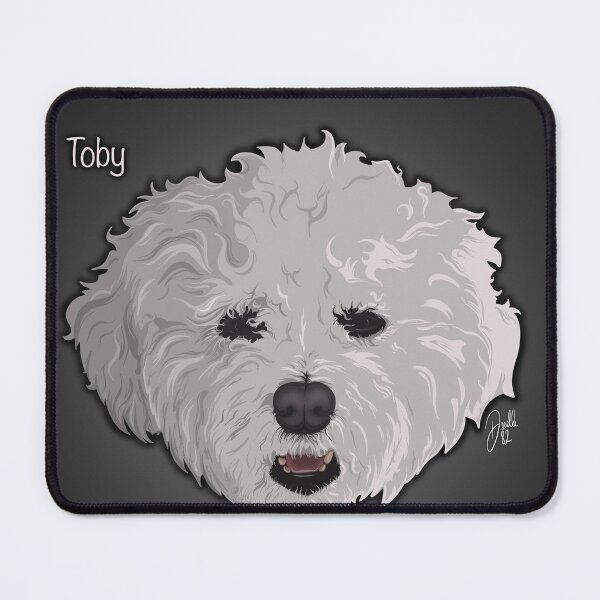 Item preview, Toby - Bichon Frise designed and sold by doodleeightytwo.