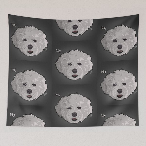 Item preview, Toby - Bichon Frise designed and sold by doodleeightytwo.