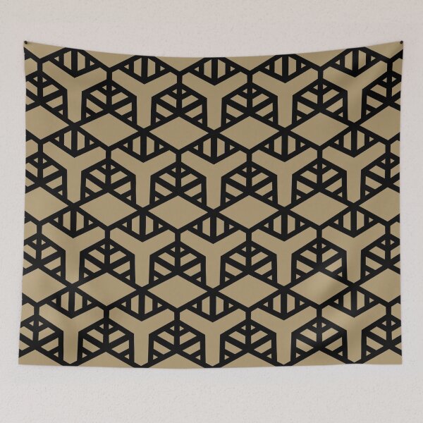 Item preview, Black and Brown Shape Tile Pattern 2 Pairs DV 2022 Popular Colour There's No Place Like Home 0318 designed and sold by ColorOfTheYears.