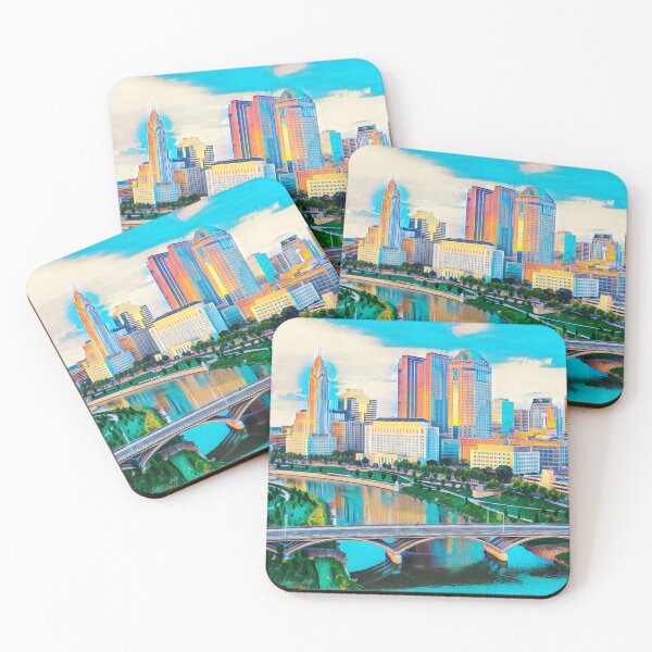 Item preview, Columbus Skyline, Ohio designed and sold by Sofia-Draws.
