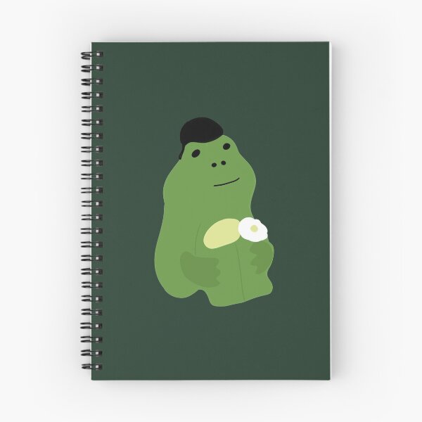 Item preview, Quiff avocado frog is holding a flower designed and sold by Bella510.