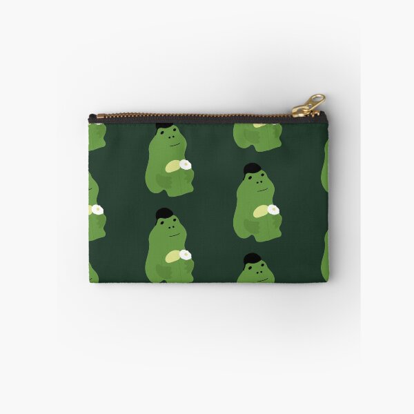 Item preview, Quiff avocado frog is holding a flower designed and sold by Bella510.