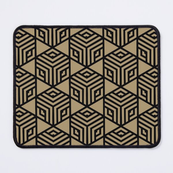 Item preview, Black and Brown Stripe Cube Tile Pattern - DV 2022 Popular Colour There's No Place Like Home 0318 designed and sold by ColorOfTheYears.