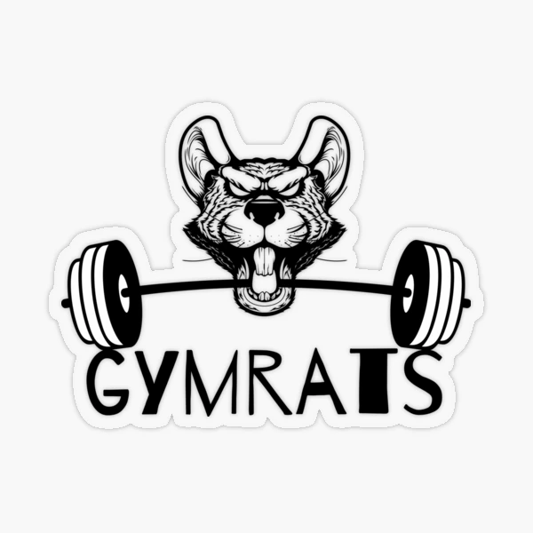 GYM RAT, WORKOUT :) Sticker for Sale by Tautvydas