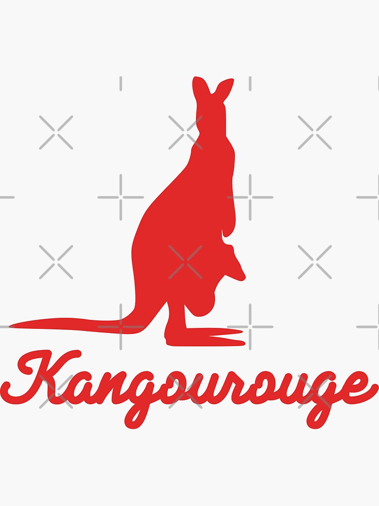 "Red Kangaroo Red Kangaroo" Sticker for Sale by NamenamFactory Redbubble