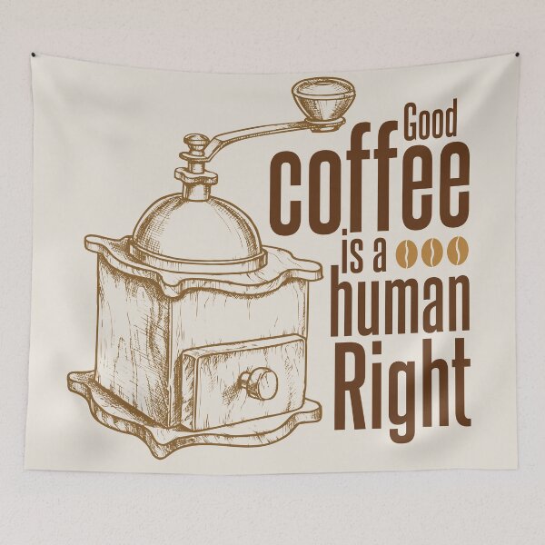 Item preview, A good coffee is a human right. designed and sold by Polyxz.