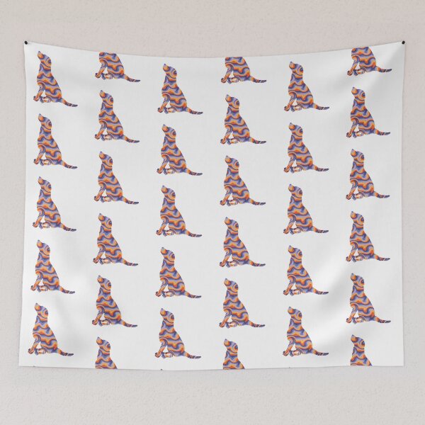 Item preview, Retro Abstract Colors for Dog Lovers designed and sold by RihabPrint.