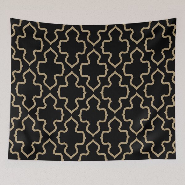 Item preview, Black and Brown Ornamental Shape Pattern Pairs 2022 Popular Colour There's No Place Like Home 0318 designed and sold by ColorOfTheYears.