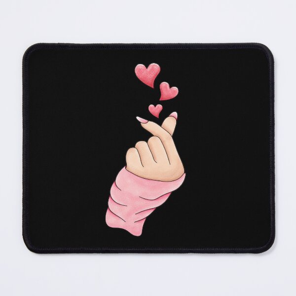 Item preview, Cute Korean Finger Heart Hand I Love You Sign for Valentines, Birthdays, Christmas designed and sold by InkItStudio.