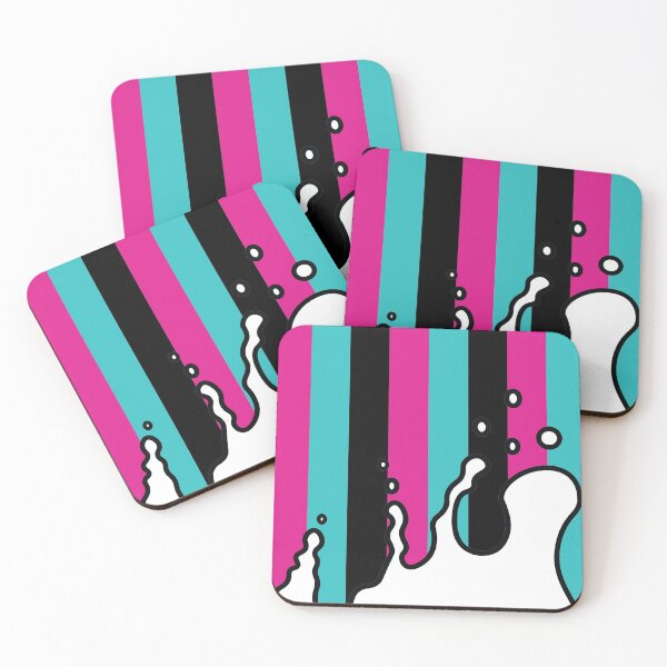 Item preview, Splatter | Stripes | Pink | White | Black designed and sold by Wintre2.