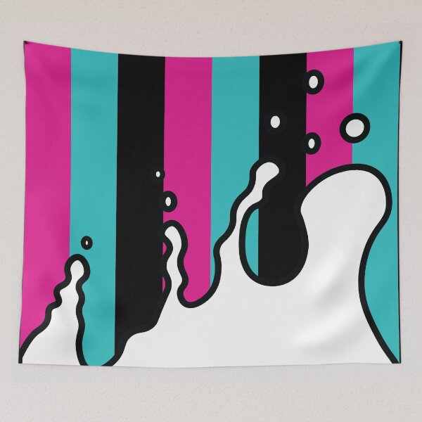 Item preview, Splatter | Stripes | Pink | White | Black designed and sold by Wintre2.