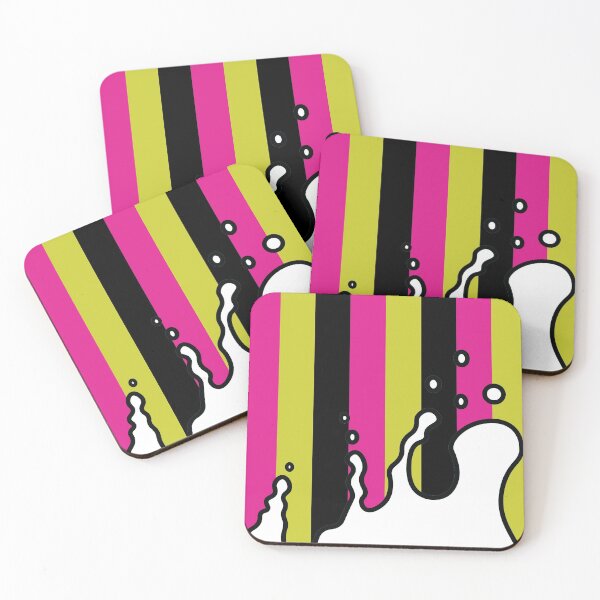 Item preview, Splatter | Stripes | Pink Green | White | Black designed and sold by Wintre2.