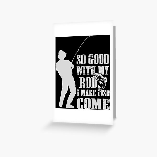 Fishing Rod Greeting Cards for Sale