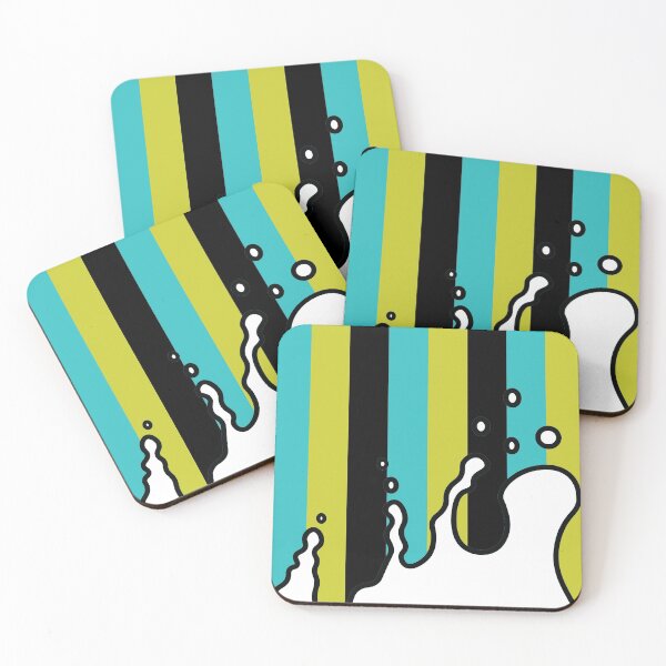 Item preview, Splatter | Stripes | Green | White | Black designed and sold by Wintre2.