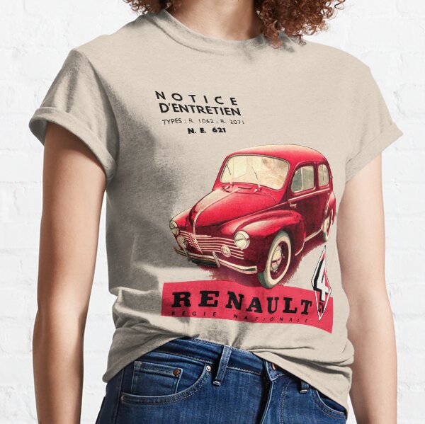 RENAULT 4CV - MANUEL D'UTILISATION T-shirt classique