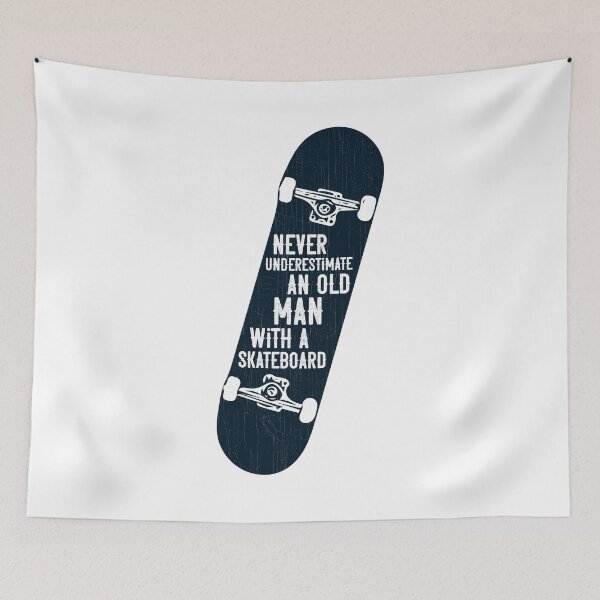 Item preview, Mens Never underestimate an old man with a skateboard gift design designed and sold by theodoros20.
