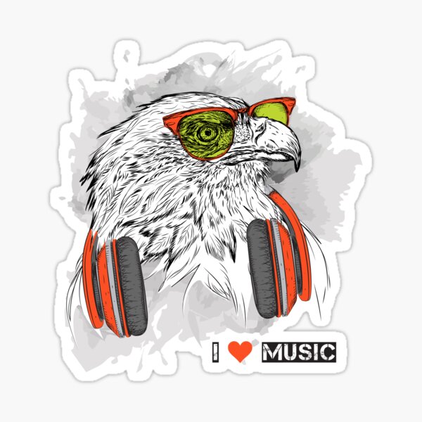 Artikel-Vorschau von Adler, ich liebe Musik, designt und verkauft von jothi-designers.